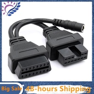OBD Diagnostic for  12Pin to OBD2 16Pin Connector Adapter OBD2 Connect Cable with Power Adapter