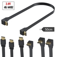 Flat Ultra-Thin High-Speed HDMI Version 2.0 Male Male Cable 18Gbps3840 x 2160 Resolution