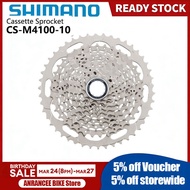 Shimano DEORE M4100 Cassette 10 Speed MTB Mountain Bicycle CS M4100 11-42T 11-46T Cassette Original 