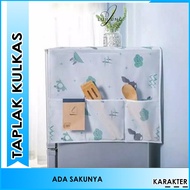 MESIN Fridge Cloth Waterproof Aesthetic Character 1 Or 2-door Thick Fabric No Fleece Blanket Washing Machine