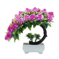 venicenight 1Pc Artificial Flower Potted Bonsai Living Room Party Desktop Furniture Decor