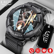 LIGE ECG Smartwatch Men Bluetooth Calling Siri Voice Assistant Bracelet Outdoors Sports Fitness Waterproof Smart Watch M