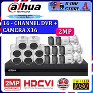 DAHUA 16-CHANNEL 2MP Full HD 1080P CCTV 16CH DVR + Camera Package Set P2P connect View phone