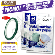 Magic photo (Promo Package) QUAFF Sublimation Paper A4 Size 2packs + 1roll Thermal Tape
