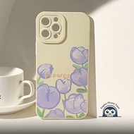 ins Style Oil Painting Tulips Casing For OPPO A17 A17K A16K A16E A35 A15 A15S A12 A12E A5S A3S F11 F