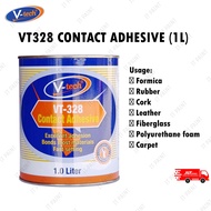 [1 Liter] V-Tech VT-328 Contact Adhesive Formica Glue Laminate Glue Carpet Glue CA Glue Gam Kasut Ga