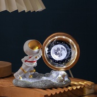Luminous Astronaut Desktop Decoration Spaceman Crystal Ball Night Light Room Decoration Birthday Gif