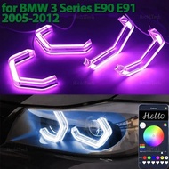 Multi Colors RGB Rings M4 style Light LED Angel Eyes Kit with APP control For BMW 3 Series E90 E91 2