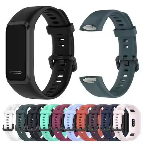 Soft Silicone Watch Band Bracelet for Huawei Band 4/ Honor Band 5i Strap Wristband Sport Replacement