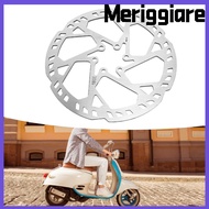 MERIGGIARE Disc Brake Rotor, Stainless Steel 180mm Cycle Disc Brake, Durable Silver with 6 Screws 2.