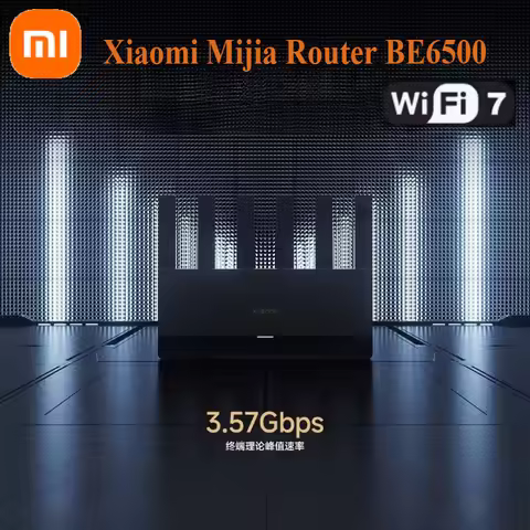 Xiaomi Mijia Router BE6500 WiFi 7 6500M Full 2.5G Network Port 4-core Qualcomm Processor loT Smart L