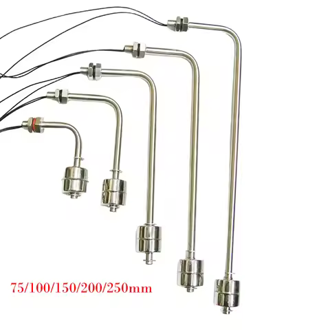 Right Angle Float Switch Water Level Sensor Stainless Steel Tank Liquid Float Switch L Type For Pool