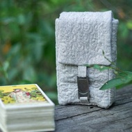 絎縫米色麻塔羅牌盒 Oracle Deck Pouch Tarot Deck Holder