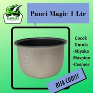 PANCI MAGICOM 1 LITER / TEFLON RICE COOKER mcm 610 Cosmos  MIYAKO ORIGINAL TERMURAH / Teflon Teplon Panci Daleman Dalaman Rice Cooker Mejikom Magiccom Magic Com Miyako Cosmos Sharp Kirin