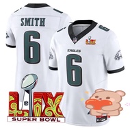 2025 Super Bowl LVX Men's NFL Philadelphia Eagles DeVonta Smith Black Limited American Football Jers