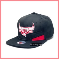 Chicago Bull High Perforated Snap Back Flat Brim Cap