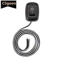 C5GOON Universal Car Switch Paste Type Toggle Switch with Cable 60cm/100cm DC 12V for Fog Ring Drive