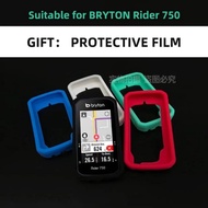 Bryton Rider 750 Rider750 case Bike Computer Silicone Cover Cartoon Rubber Protective With HD film (