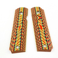 【No-profit】 1pair 1911 Grips Patch G10 Non-Slip Grips Custom Tactics Grips Twill Design Cnc Material