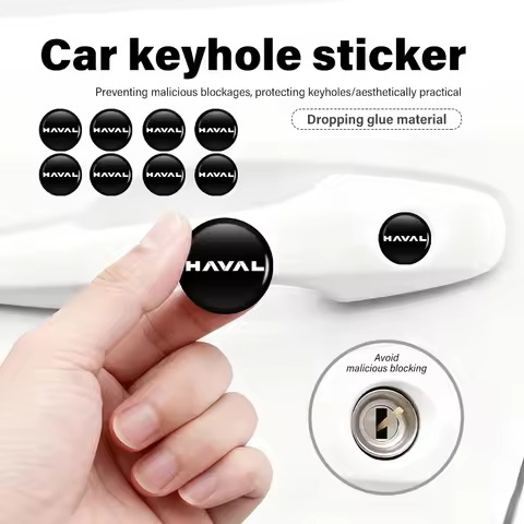 Car Handle Door Keyhole Lock Core Protector Cover Sticker For Haval H6 F7 H9 H2 Jolion F7X F7H H5 H7