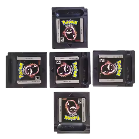 Good Quality Retro Rare Creepy Black Game Cartridge - 16 Bit English Version, Idea Gift for GBC / GB