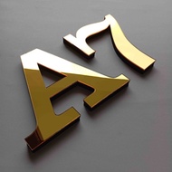 3D Embossed Acrylic House Numbers Acrylic Room Numbers Single Letters Numbers