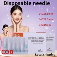 10pcs 50pcs 100pcs Beauty needle 34G1.5mm 34G2.5mm 34G4mm disposable  Needle Local sellers