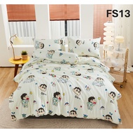 [FS13 Crayon Shin-chan 蜡笔小新] 2500TC Luna Milk Bedsheet 牛奶丝棉床单