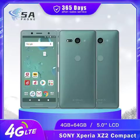 Original Sony Xperia XZ2 Compact SO-05K H8314 H8324 4G Mobile Phone 5.0'' 4GB+64GB Single/Dual SIM C