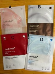 Medicube_ 三重膠原水潤面膜_DEEP緊緻胜肽面膜_Red積雪草修復面膜_Zero毛孔淨化冰感面膜