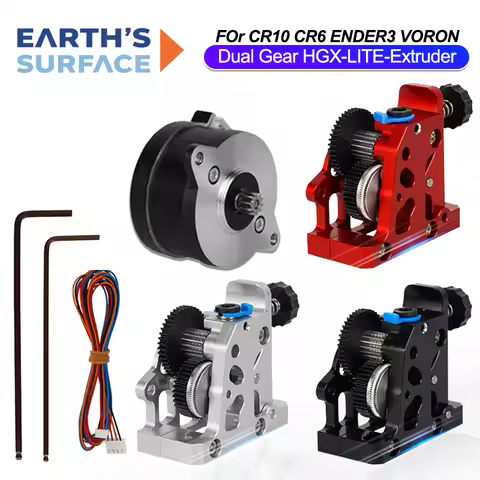 3D Printer Parts Dual Gear Extruder HGX LITE Extruder Hardened Steel Reduction Gear High Speed Motor