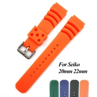 For Seiko Prospex SKX007 SKX009 Watch Band 20mm 22mm Waterproof Resin Strap Diving Rubber Bracelet Accessories Men Sport Belt