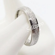 Titanium Steel Rings Shimmer US Size 6.5/9/10 Silver Shimmering Accessories Cincin Guys Mens Ladies 