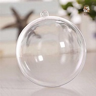 [ERT] Transparent Open Plastic Christmas Decor Bauble Ornament Gift Present Box VN