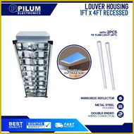 ● ▫ ✴ T8 Louver Housing High Quality with or without LED Tube Light / Recessed & Mounted