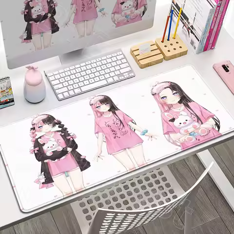 New Kawaii Anime Gaming Mousepad Pink Cute Girl Mouse Pad VSPO Hinano Tachibana Mice Mat Non-Slip Ru