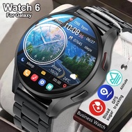 2024 For Galaxy Watch 6 AMOLED Smart Watch Men Blood Sugar Bluetooth Call GPS Sport Tracker Waterproof Smartwatch For Men Women