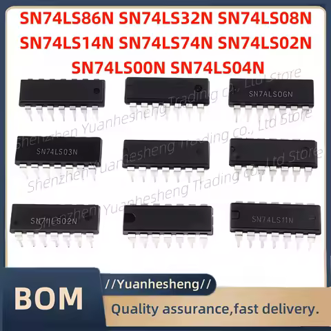 50PCS/Lot Brand new and original SN74LS08N HD74LS08P SN74LS02N SN74LS04N SN74LS14N SN74LS32N DIP-14 