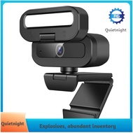 [quietnight.ph] Rotatable Microphone 4K 60FPS Live Webcam USB Autofocus Camera Fill Light for PC Lap
