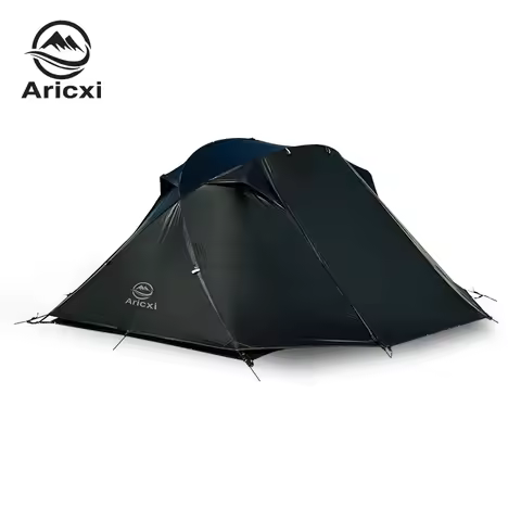 15D Lightweight Professional Camping Tent,2person Black Camping Trekking tent waterproof storm,Comes