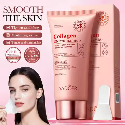 SADOER Nicotinamide Facial Peeling Masks Whitening Moisturizing Anti Wrinkles Face Tear-Off Collagen