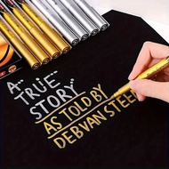 JKMLLCM Tyno Permanent Marker Metallic Chrome Gold Silver 1.5mm 4 PCS - GN550