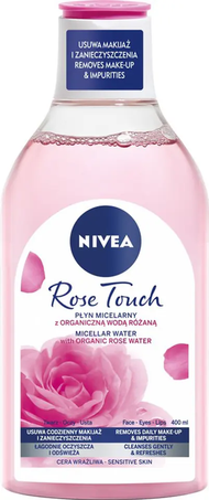 Nivea Rose Touch Micellar Rose Water 400 ml ,妮維雅玫瑰潤膚卸妝液（含機玫瑰水）400ml (Bioderma最佳替代品)