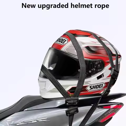 60/90CM Universal Motorcycle Luggage Strap - Elastic Buckle Rope High Strength Retractable Helmet Ge