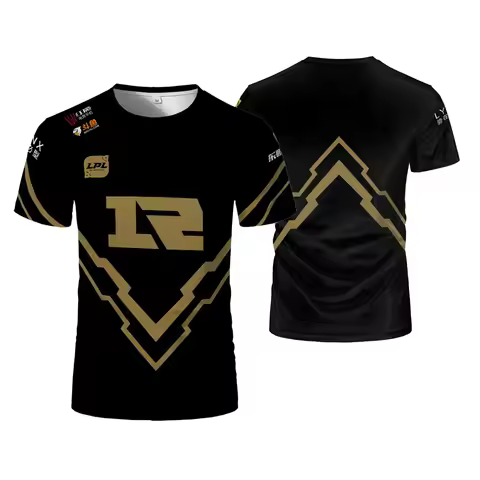 Esports LOL Games RNG Team Uniform Men T-shirt LPL E-sports Player Jersey T Shirt Sports Game Contes