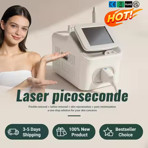 Portable Nd:YAG Pico Laser Tattoo Removal Machine 532nm 1064nm 1320nm Pico Laser for Tattoo Removal 
