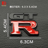 GTR Car Sticker Suitable for gtr Modified 3D Metal GTR Car Logo Tail Logo Sticker Trunk Logo Decorat