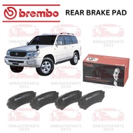 GENUINE BREMBO REAR BRAKE PAD TOYOTA LANDCRUISER UZJ100 4.7 V8 HDJ100 HDJ101 4.2D