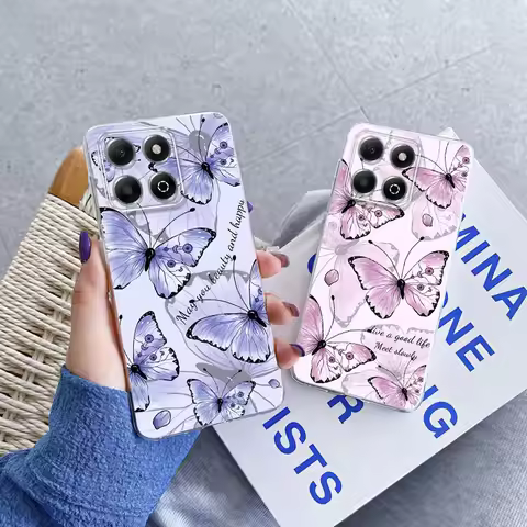For ZTE Blade A55 A35 A54 A34 Case Luxury Phone Case For ZTE Blade A53 A53 Pro Butterfly Clear Soft 