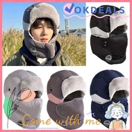OKDEALS Earflap Hats, Warm Russian Bomber Cap, Winter Soft Plush Casual Ear Protectors Hats Outdoor
